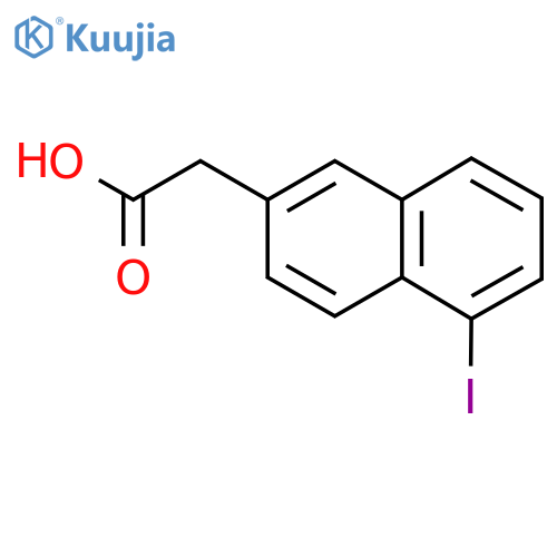 5-Iodonaphthalene-2-acetic acid structure