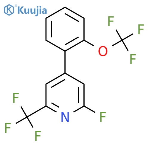 2-Fluoro-4-(2-(trifluoromethoxy)phenyl)-6-(trifluoromethyl)pyridine structure