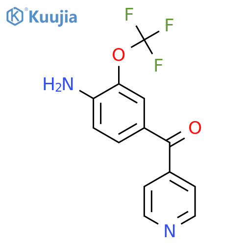 4-(4-Amino-3-(trifluoromethoxy)benzoyl)pyridine structure