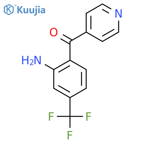 4-(2-Amino-4-(trifluoromethyl)benzoyl)pyridine structure