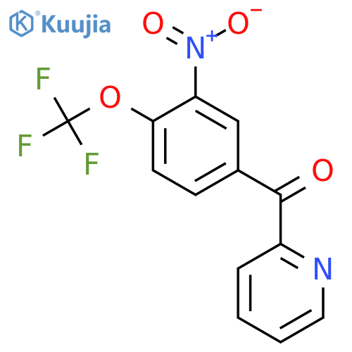 2-(4-(Trifluoromethoxy)-3-nitrobenzoyl)pyridine structure