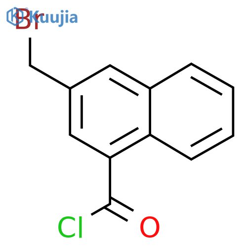 2-(Bromomethyl)naphthalene-4-carbonyl chloride structure
