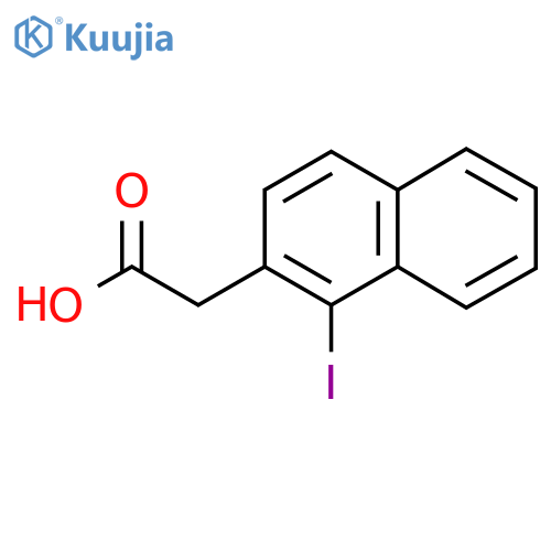 1-Iodonaphthalene-2-acetic acid structure
