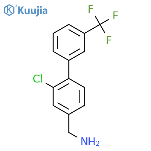 C-(2-Chloro-3'-(trifluoromethyl)biphenyl-4-yl)-methylamine structure
