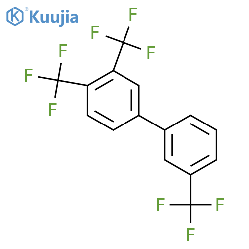 3,4,3'-Tris-(trifluoromethyl)biphenyl structure