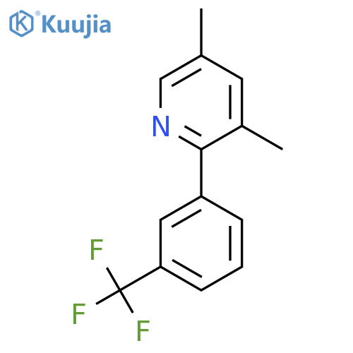 3,5-Dimethyl-2-(3-(trifluoromethyl)phenyl)pyridine structure