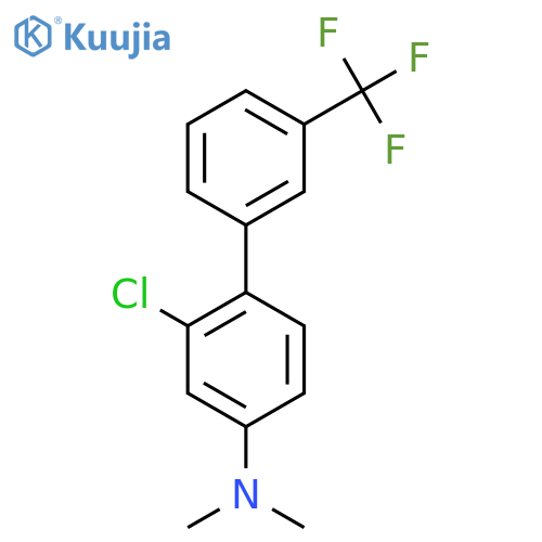 (2-Chloro-3'-(trifluoromethyl)biphenyl-4-yl)-dimethyl-amine structure