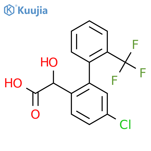 (5-Chloro-2'-(trifluoromethyl)biphenyl-2-yl)-hydroxy-acetic acid structure