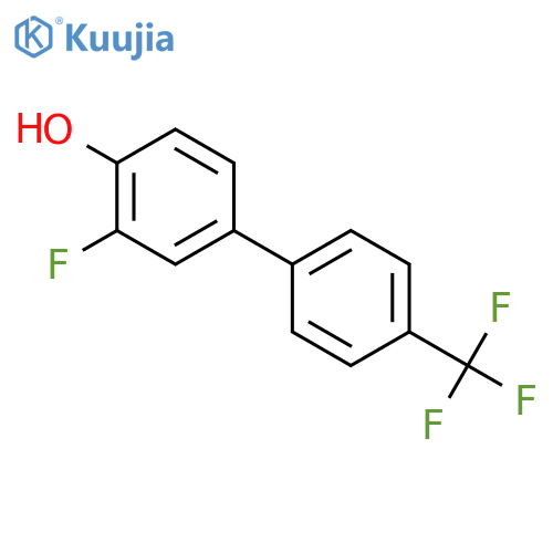 2-fluoro-4-[4-(trifluoromethyl)phenyl]phenol structure