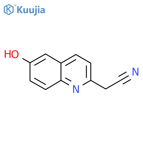 6-Hydroxyquinoline-2-acetonitrile structure