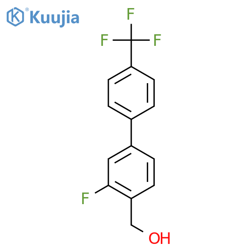 3-Fluoro-4'-(trifluoromethyl)biphenyl-4-methanol structure