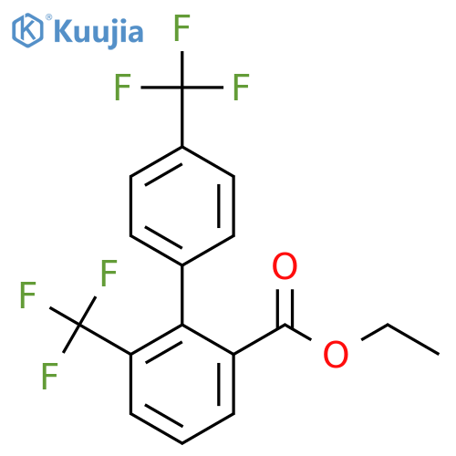 6,4'-Bis(trifluoromethyl)biphenyl-2-carboxylic acid ethyl ester structure
