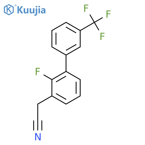 2-Fluoro-3'-(trifluoromethyl)biphenyl-3-acetonitrile structure