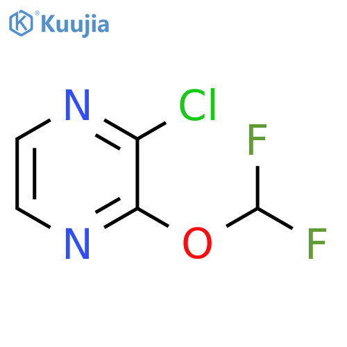 2-chloro-3-(difluoromethoxy)pyrazine structure