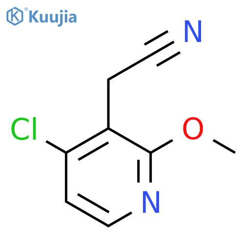 2-(4-chloro-2-methoxypyridin-3-yl)acetonitrile structure