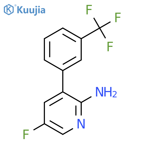 2-Amino-5-fluoro-3-(3-(trifluoromethyl)phenyl)pyridine structure
