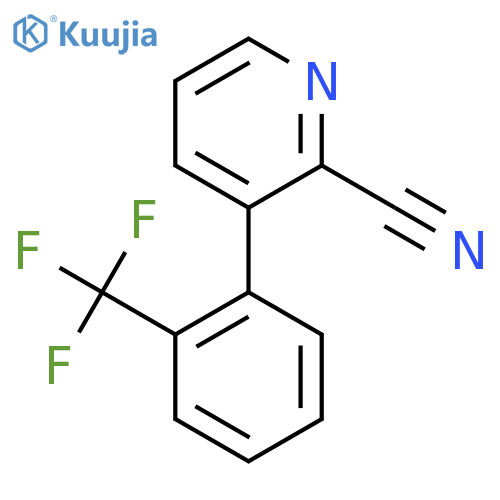 3-(2-(Trifluoromethyl)phenyl)picolinonitrile structure