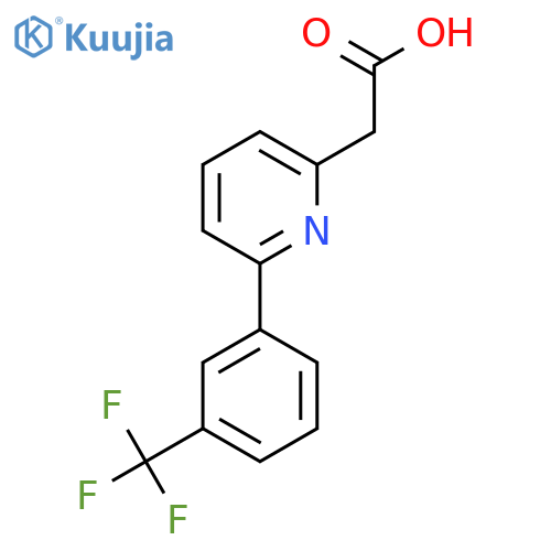 6-(3-(Trifluoromethyl)phenyl)pyridine-2-acetic acid structure