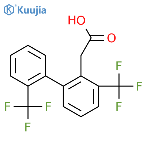3,2'-Bis(trifluoromethyl)biphenyl-2-acetic acid structure
