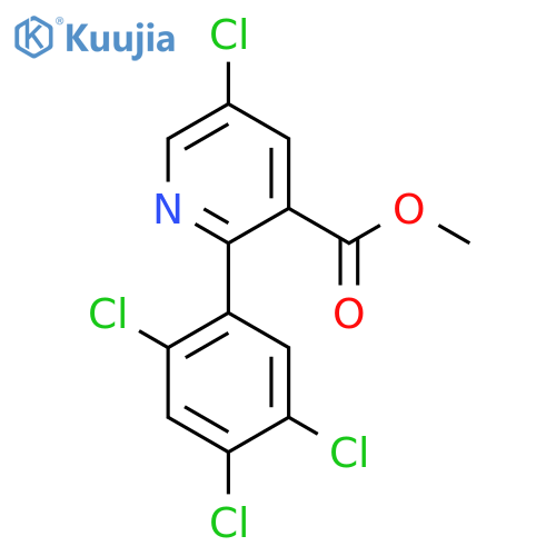 Methyl 5-chloro-2-(2,4,5-trichlorophenyl)nicotinate structure