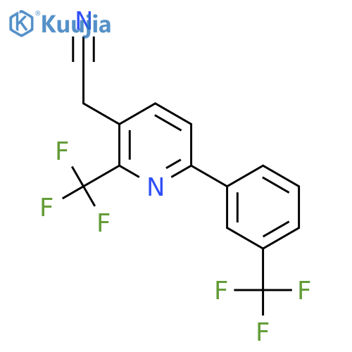 2-(Trifluoromethyl)-6-(3-(trifluoromethyl)phenyl)pyridine-3-acetonitrile structure