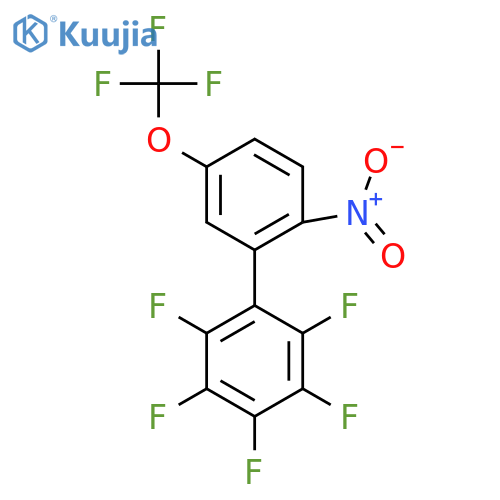2'-Nitro-2,3,4,5,6-pentafluoro-5'-(trifluoromethoxy)biphenyl structure