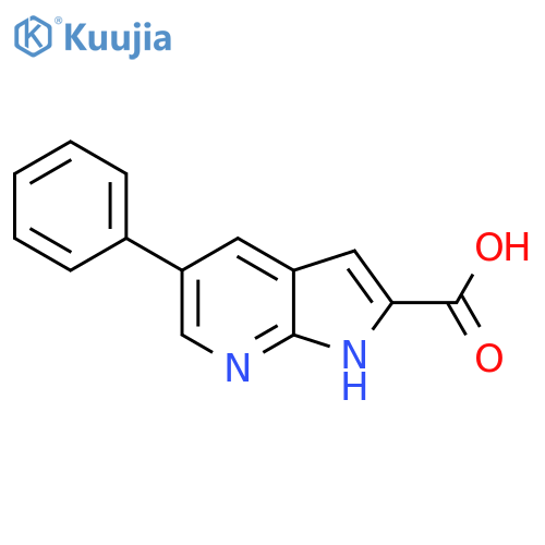5-Phenyl-1H-pyrrolo[2,3-b]pyridine-2-carboxylic acid structure