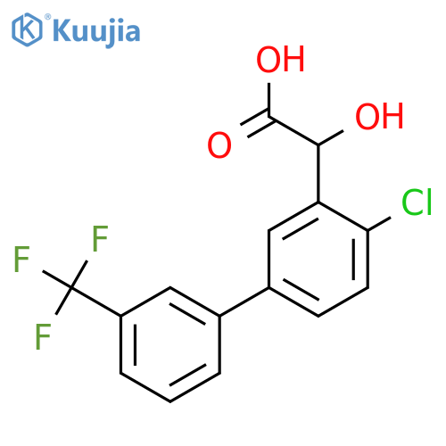 (4-Chloro-3'-(trifluoromethyl)biphenyl-3-yl)-hydroxy-acetic acid structure
