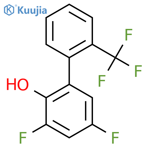 3,5-Difluoro-2-hydroxy-2'-(trifluoromethyl)biphenyl structure