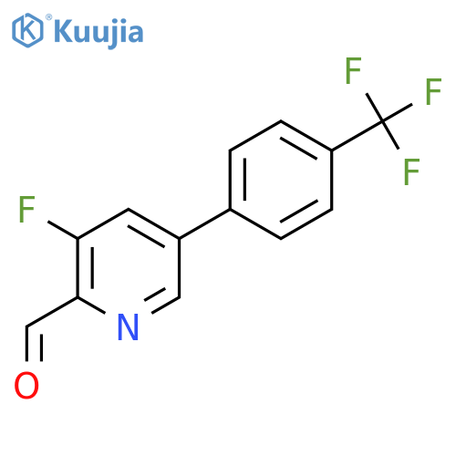 3-Fluoro-5-(4-(trifluoromethyl)phenyl)picolinaldehyde structure