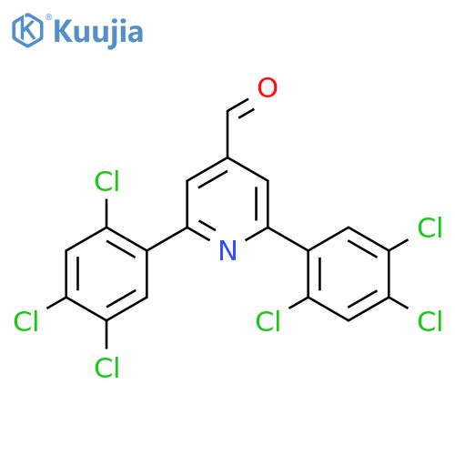 2,6-Bis(2,4,5-trichlorophenyl)isonicotinaldehyde structure