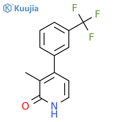 2-Hydroxy-3-methyl-4-(3-(trifluoromethyl)phenyl)pyridine structure