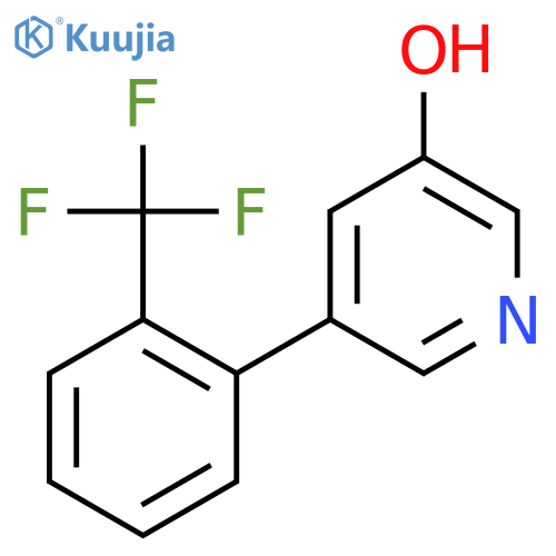 3-Hydroxy-5-(2-trifluoromethylphenyl)pyridine structure