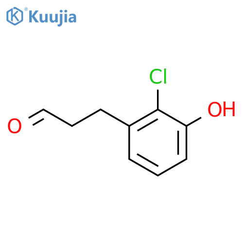 3-(2'-Chloro-3'-hydroxyphenyl)propionaldehyde structure