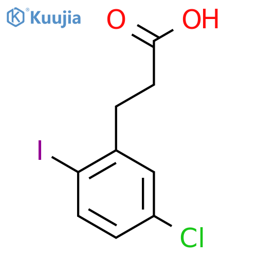 3-(5'-Chloro-2'-iodophenyl)propionic acid structure