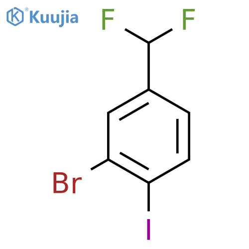 2-Bromo-4-(difluoromethyl)iodobenzene structure