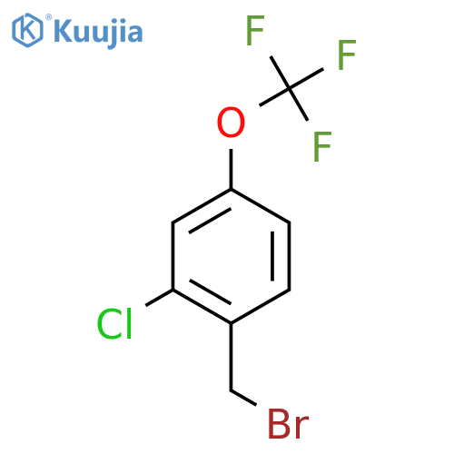 2-Chloro-4-(trifluoromethoxy)benzyl bromide structure