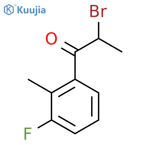 2-Bromo-3'-fluoro-2'-methylpropiophenone structure