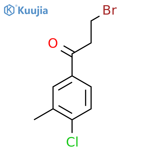 3-Bromo-4'-chloro-3'-methylpropiophenone structure