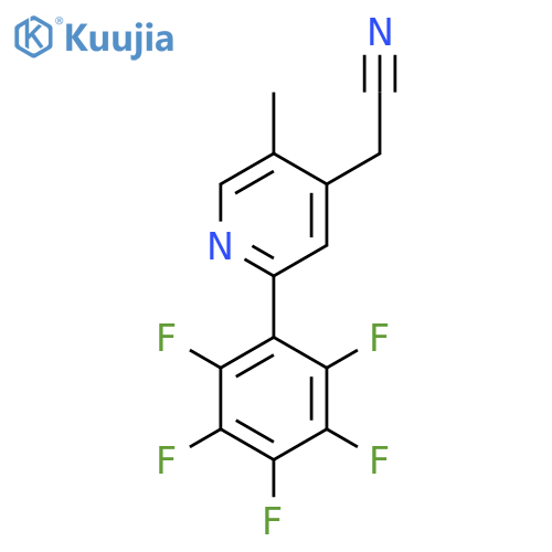 5-Methyl-2-(perfluorophenyl)pyridine-4-acetonitrile structure