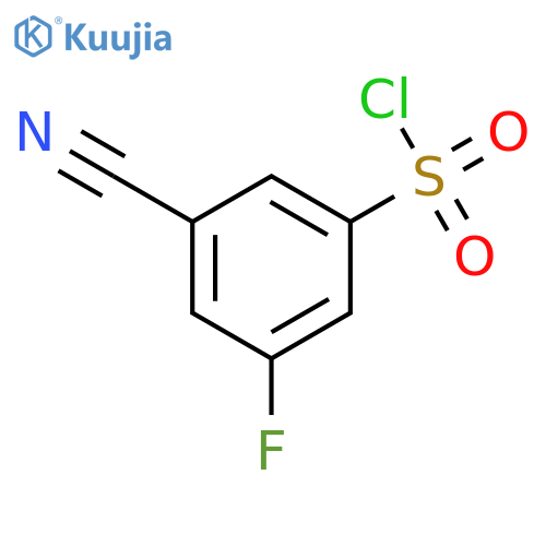 3-Cyano-5-fluorobenzenesulfonyl Chloride structure