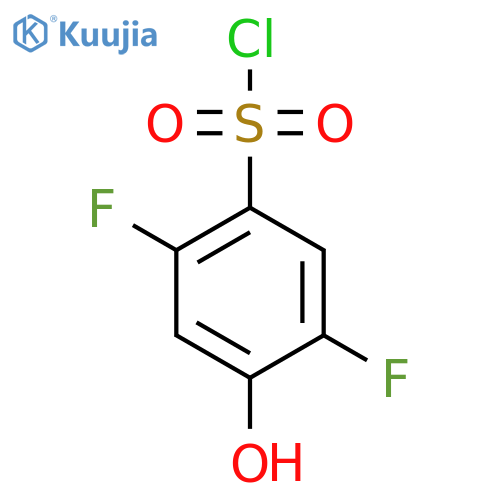 2,5-Difluoro-4-hydroxybenzenesulfonyl chloride structure