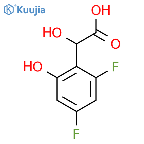 2,4-Difluoro-6-hydroxymandelic acid structure