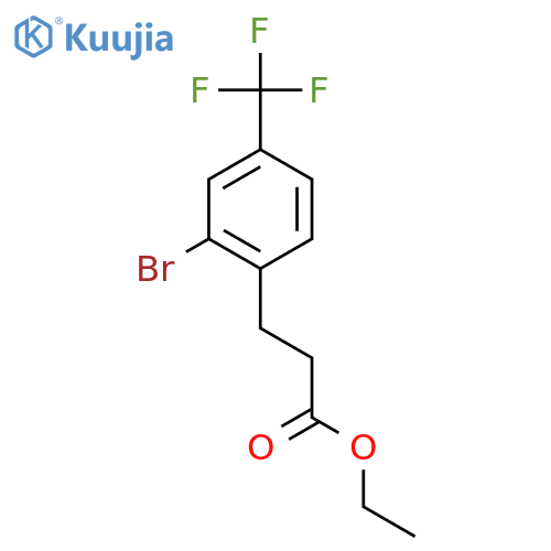 Ethyl 3-(2-bromo-4-(trifluoromethyl)phenyl)propanoate structure