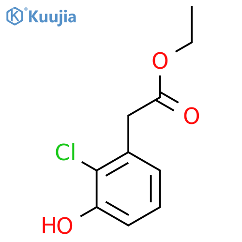 Ethyl 2-chloro-3-hydroxyphenylacetate structure