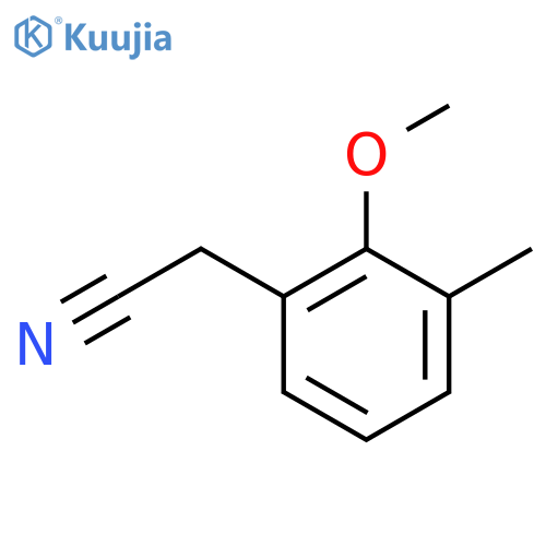 2-(2-methoxy-3-methylphenyl)acetonitrile structure