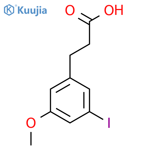 3-(3-Iodo-5-methoxyphenyl)propanoic acid structure