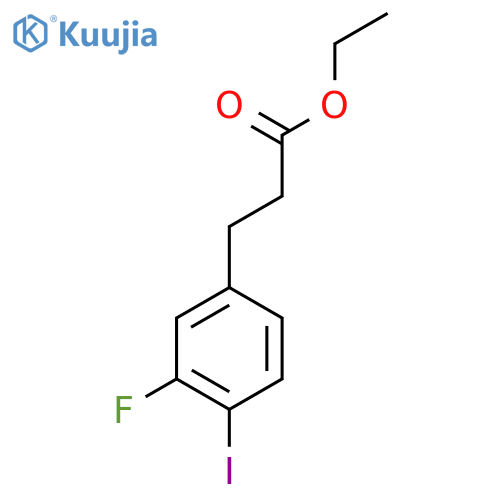 Ethyl 3-(3'-fluoro-4'-iodophenyl)propionate structure