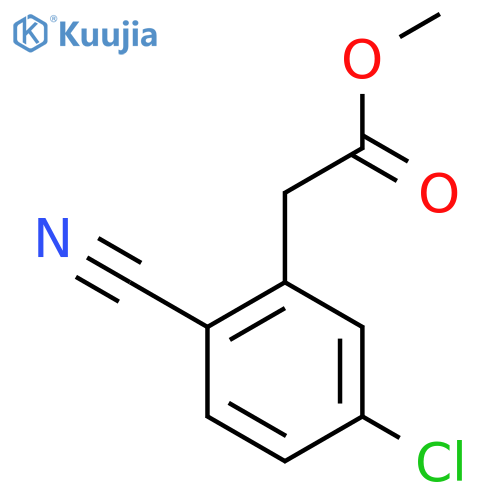 Methyl 5-chloro-2-cyanophenylacetate structure
