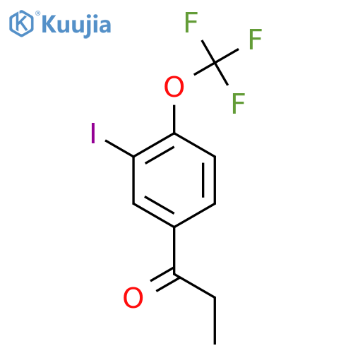 3'-Iodo-4'-(trifluoromethoxy)propiophenone structure